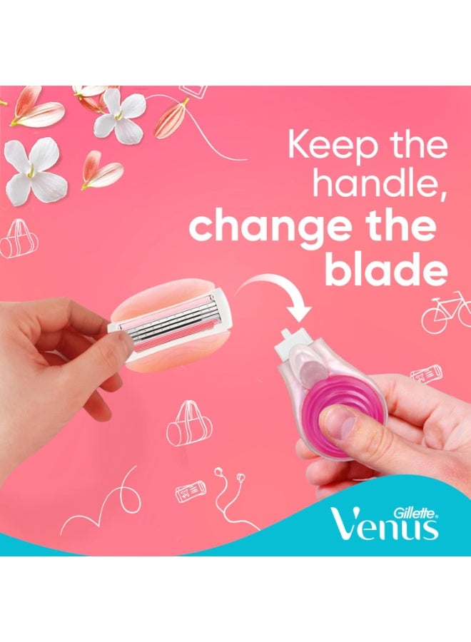 فينوس جيلايت فينوس ماكينة حلاقة سبا بريز صغيرة قابلة لاعادة التعبئة للنساء من كومفورت جلايد - Image 3